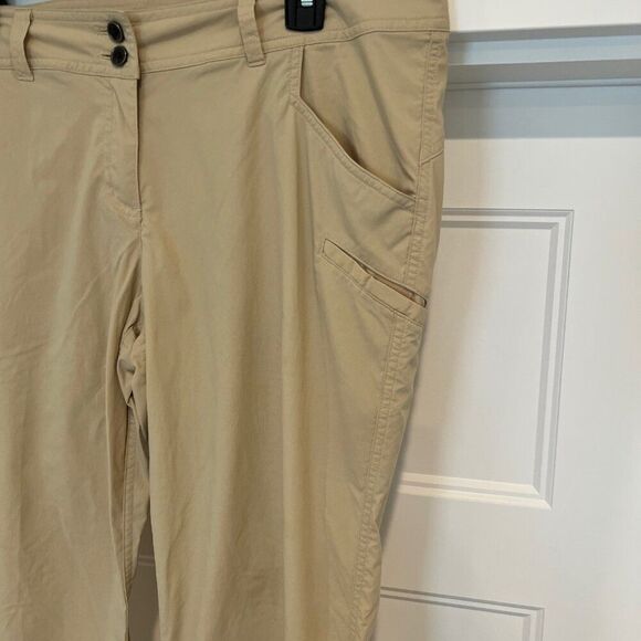 ExOfficio Women Size 12 Khaki Mid-Rise Camping Hiking Convertible Nomad Pants - Picture 3 of 7